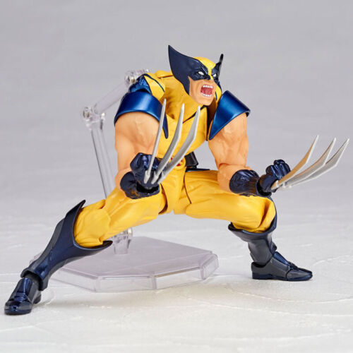 SHF Anime Xman Wolverine 6" Modello Kaiyodo Revoltech Incredibile Modellino Yamaguchi Giocattolo - Foto 14 di 14