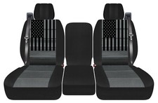 Charcoal Seat Covers Fit 2004 To 2008 Ford F 150 American Flag Truck Seat Covers