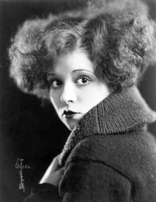 CLARA BOW - Big Hair - Early Film Star - 5 x 7 inch Photo Print