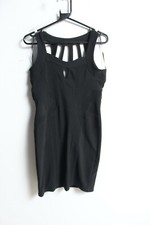 New Look Womens y2k Open Back Bodycon Dress - Black - Size 12 NEW (i49)