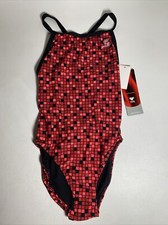 TYR Diamondfit One Piece Bathing Suit Size 34 Swimsuit Red NWT