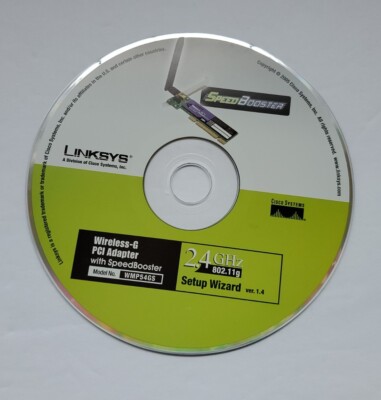 Linksys Setup Wizard CD Software Version 1.4 For Wireless-G PCI Adapter WMP54GS 