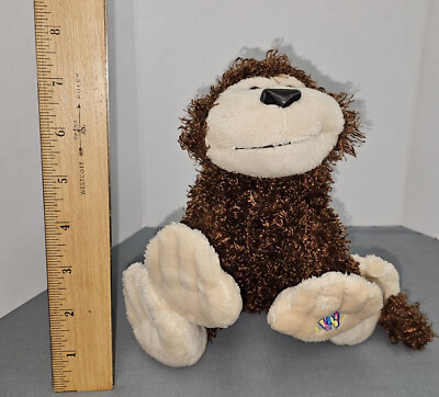 GANZ Webkinz HM080 CHEEKY MONKEY Brown Curly Hair Plush Stuffed NO