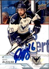 Ryan Dasilva Signed Auto 2018-19 Upper Deck CHL card Sherbrooke Phoenix