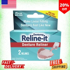 **Denture Reline D.O.C. Dentemp Denture Reline Kit Repairs/Count Boxes Denture**