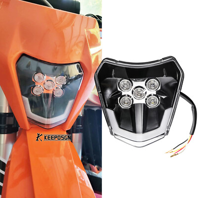 Dirt Bike LED Scheinwerfer Hi/Lo Beam DRL für XCF-W 350 500 / SX-F 250 350 450