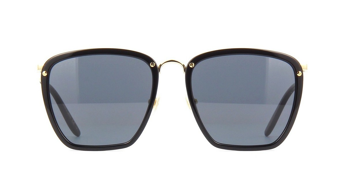 ● GUCCI ● サングラス Rectangular Black / Gray / 53mm Gucci GG0673S Black/Grey (001 B) Sunglasses 889652281414 | eBay
