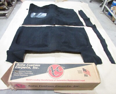 AUTO CUSTOM CARPETS (ACC) 1964 - 1966 PLYMOUTH BARRACUDA 4 SPEED CARPET, BLACK