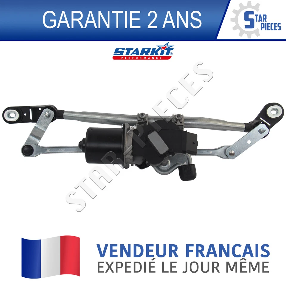 MOTEUR ESSUIE-GLACE AVANT AVEC MECANISME TRINGLERIE RENAULT CLIO 3 2005-2012 - Photo 4/4