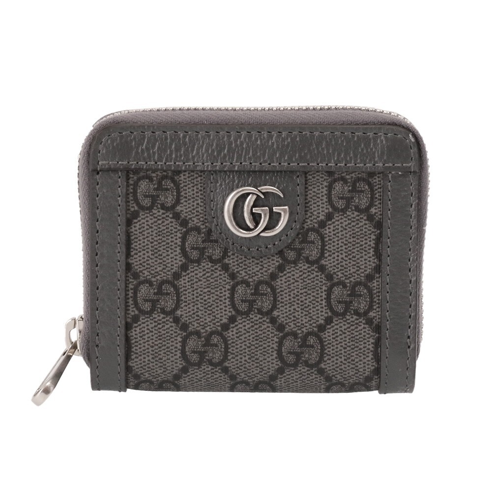 GUCCI Wallet Men Ophidia Round Zipper Compact Canvas 791744