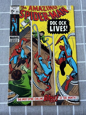 The Amazing Spider-Man #89 DOC OCK LIVES! (Marvel Comics October 1970) VF