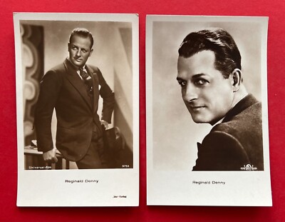 2 x Schauspieler Foto AK um 1935 REGINALD DENNY ( 125452