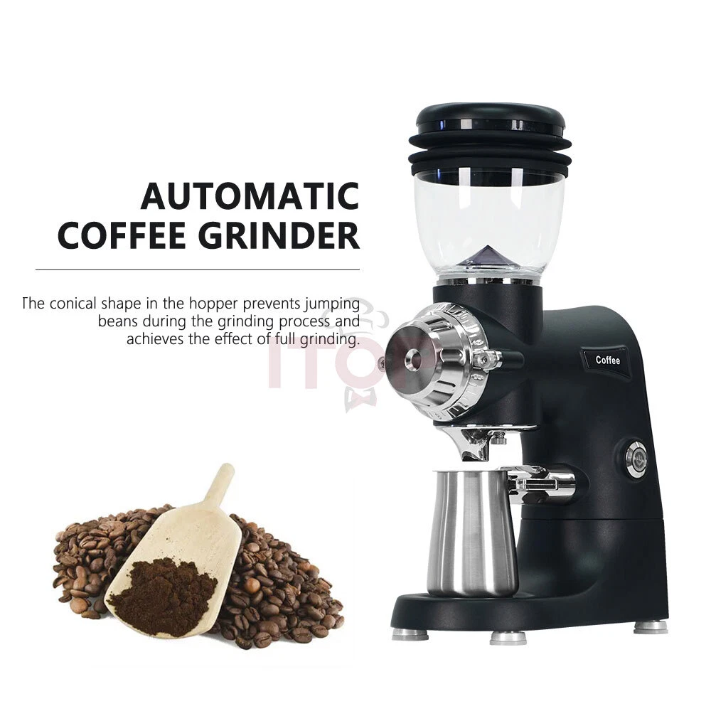 Small Electric Grinder Coffee Grinder Commercial 8-speed Adjustable Coffee  Grinder 220V/110V