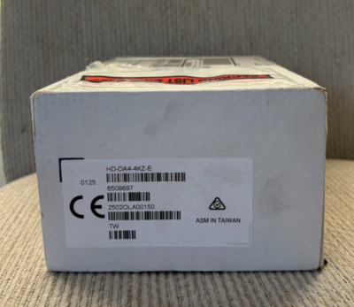 Unopened Crestron HD-DA4-4KZ-E 1:4 HDMI  Distribution Amplifier