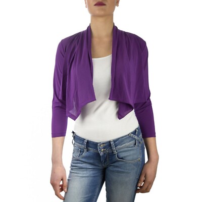 Marella Mango Cardigan Maglia da Donna Jersey Viola Coprispalla -70  39120222