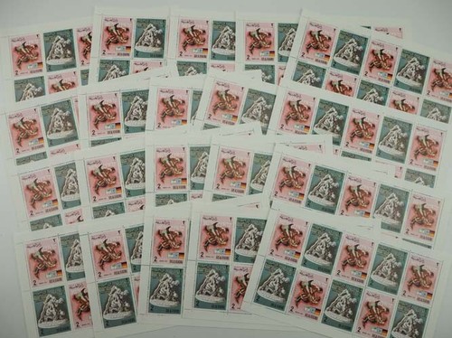 Bloc De Timbres Ras Al Khaima 1972 MNH – Chevaux Jeux