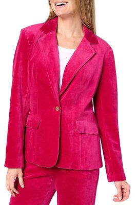 Studio Park x Shawn Killinger Velveteen Blazer Sangria