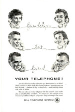 1960 Print Ad Bell Telephone System Your Telephone Friendships Best Friend Illus