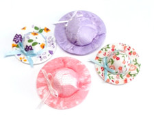 DOLLS HOUSE 1/12th DOLLS HATS SET OF FOUR ASSORTED