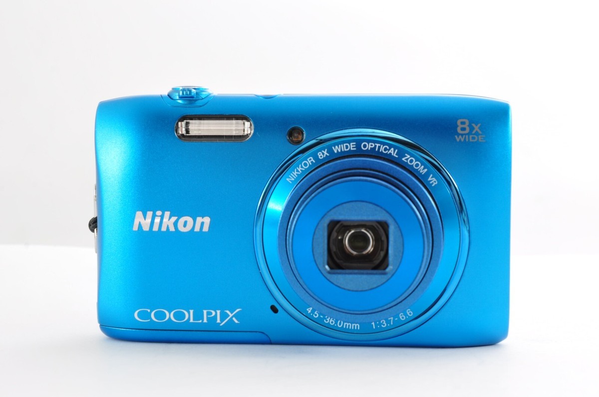 Nikon COOLPIX S3600 青 Nikon Coolpix S3600 Blue 20.1MP Digital Camera [Near Mint/C