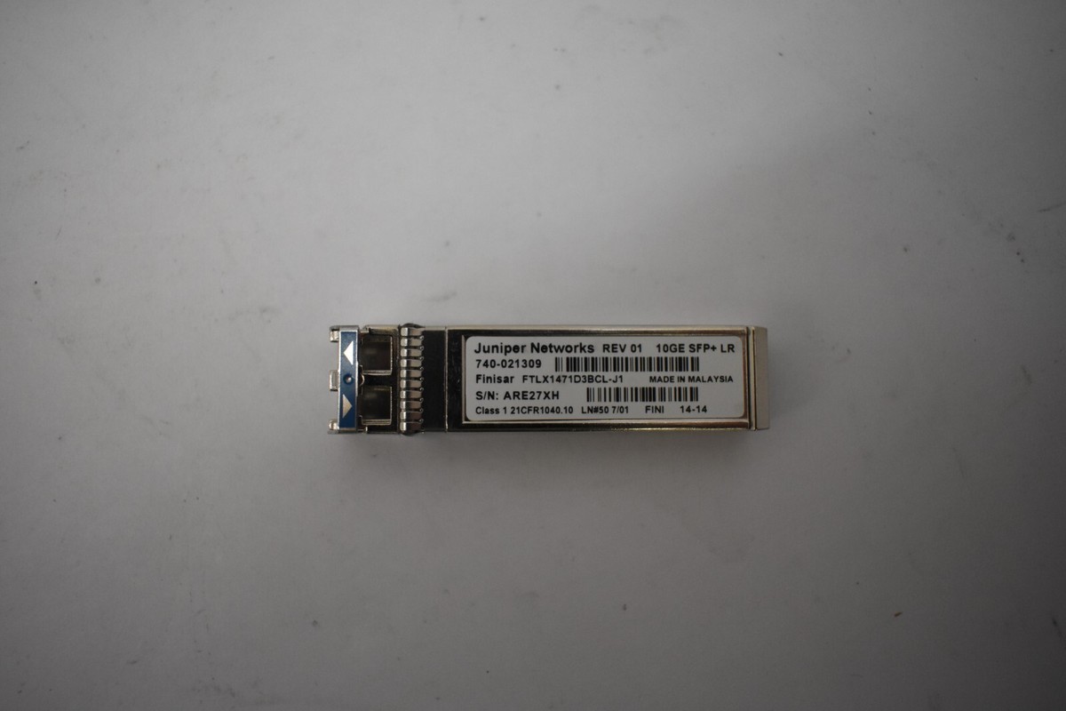 Juniper 740-021309 Rev 01 10GE SFP+ LR FTLX1471D3BCL-J1 Juniper 740-021309 Rev 01 10GE SFP+ LR FTLX1471D3BCL-J1