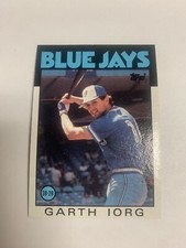 1986 Topps Toronto Blue Jays Garth Iorg