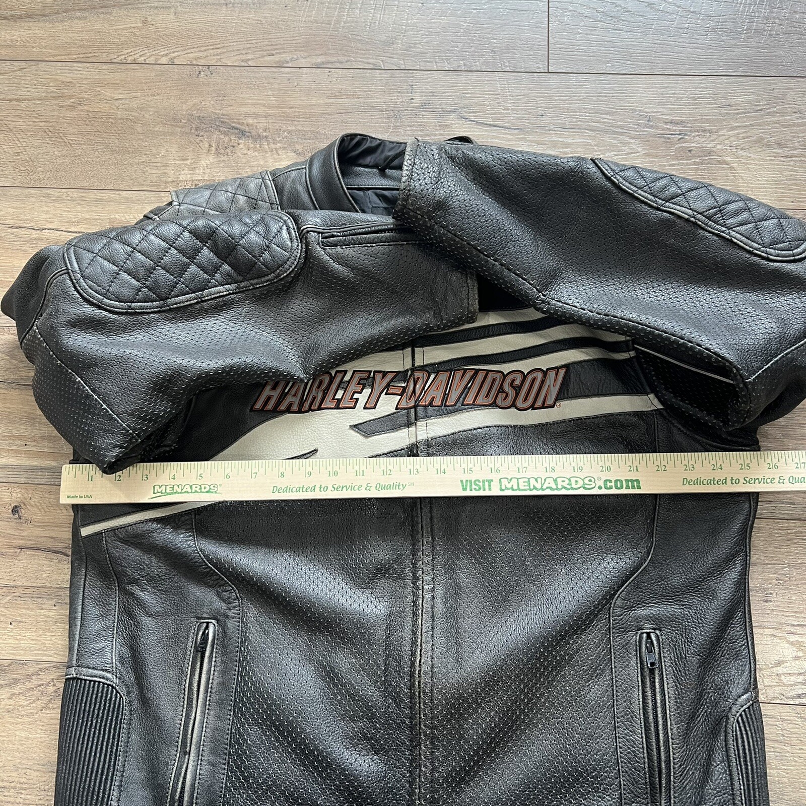 Rare Harley Davidson Men SPROCKET Leather Jacket XXL … Gem