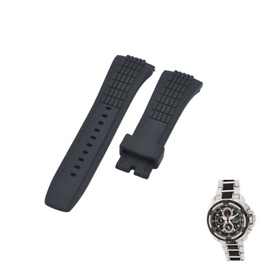 Velatura 7T62-0HD0 26mm Black Rubber Watch Strap For Seiko