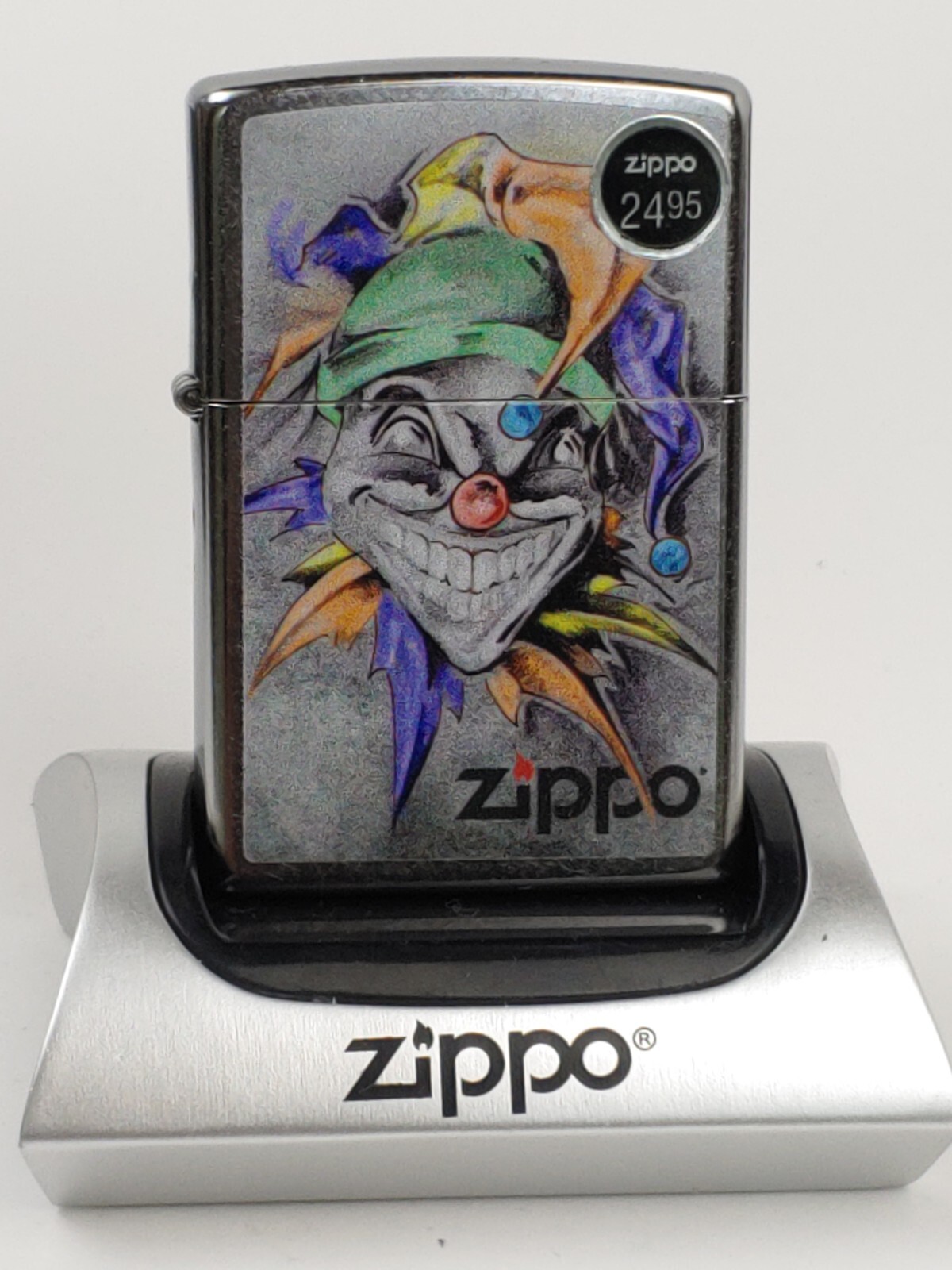 ZIPPO 78282 BASS JOKER on STREET CHROME Windproof Lighter NOV (K