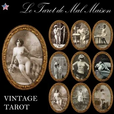 le tarot di mal maison vintage brothel photograpy cards deck rare antique oracle