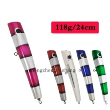 Fishing Trolling Wooden GT Popper Trolling Saltwater Big Game Topwater Lure118g