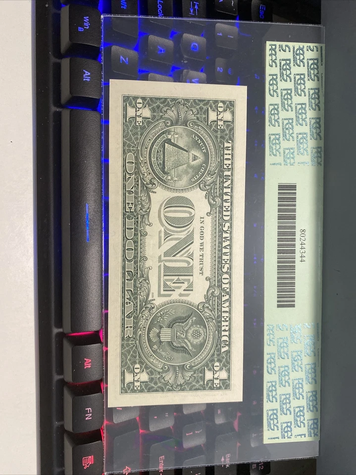 FANCY LADDER PCGS GEM 65PPQ 2006 $1 ATLANTA FRN Trinary number 77777765！ Rare！ - Image 3 of 3