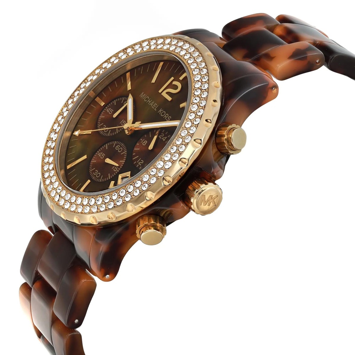 Michael Kors Madison 45mm Steel Brown MOP Dial Unisex Quartz  display picture 1