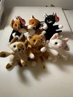 TY Beanie Babies Cat Lot of 6 With Tags Zip Flip & Other Cats Vintage Plush Toys