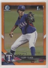 2018 Bowman Draft Chrome Orange Refractor 4/25 Leury Tejada #BDC-174 0o0