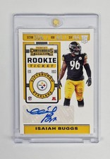 MINT RC AUTO 2019 Contenders Rookie Ticket Isaiah Buggs PITTSBURGH STEELERS NFL 