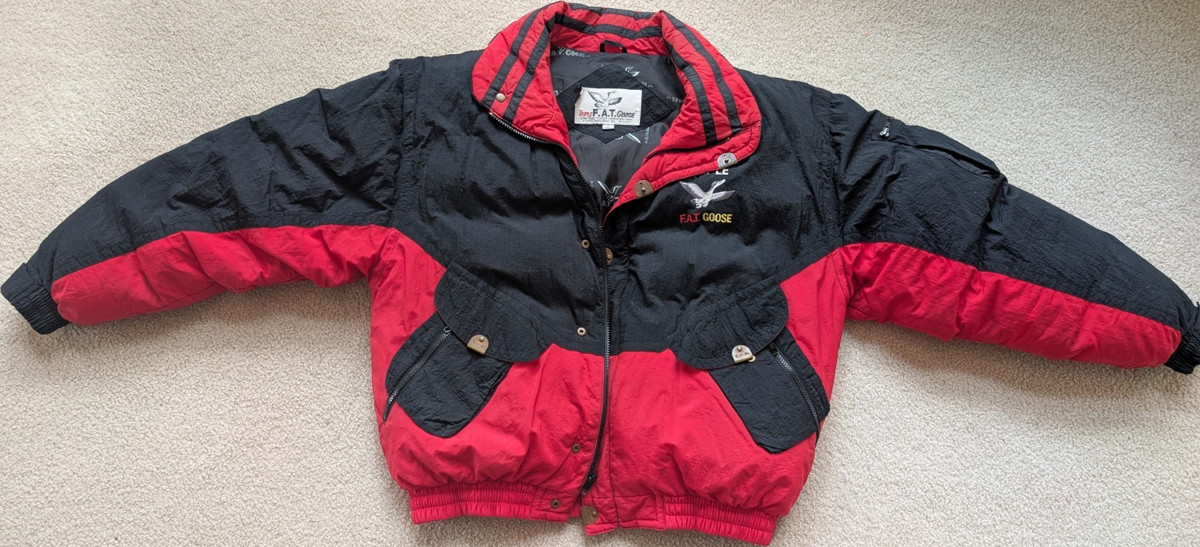 Triple F.A.T. Goose Men's Down Hooded Puffer Jacket Colorblock