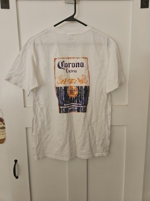 Corona Extra Shirt Size Medium Beer  Double  Sided Made In Mexico 