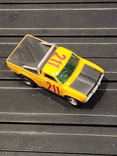 AURORA AFX 211 DATSUN BAJA PICKUP TRUCK SLOT CAR 1970s YELLOW MAGNA-TRACTION