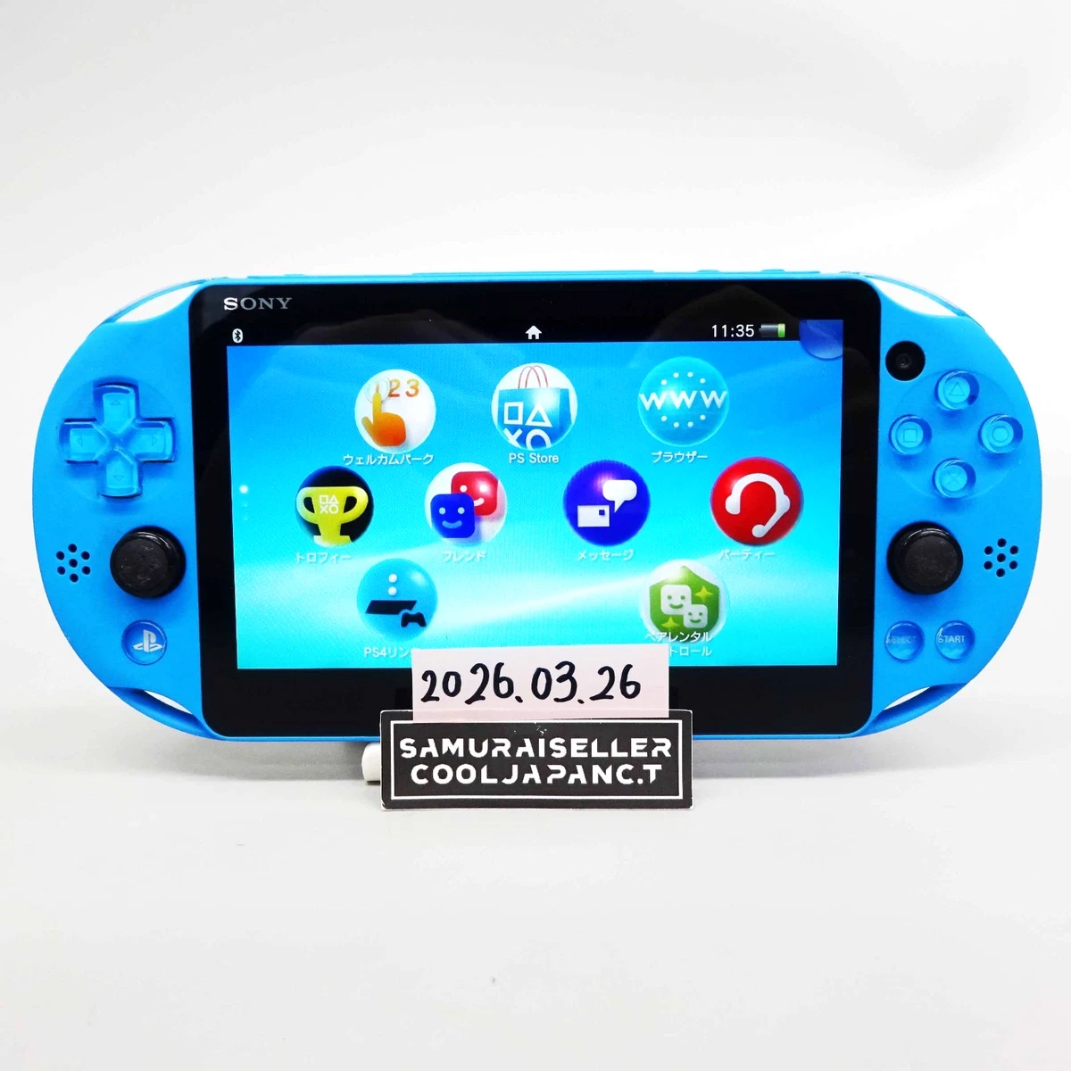 Sony Playstation PS Vita Aqua Blue PCH-2000 ZA23 Console Only PSV