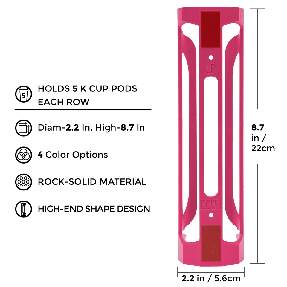 Portavasos K para Keurig: Soporte para cápsulas de café para mostrador espacio pequeño - Hol Kcup... Foto 3 de 4