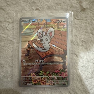Pokémon TCG Black Bolt Minccino 152/086 IR Illustration Rare NM