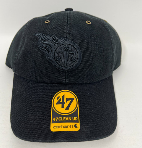 Tennessee Titans Carhartt x 47 Hat Cap Black Canvas NFL Football Mens Strapback