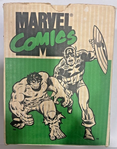Vintage Marvel Comics File Storage Box Empty Hulk Wolverine Spider-Man