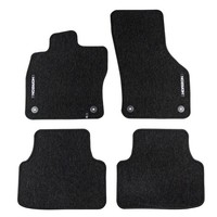 Velours FußMatten FüR Vw Passat B8 2014-2022 Autoteppich Automatten Schwarz 4Tlg