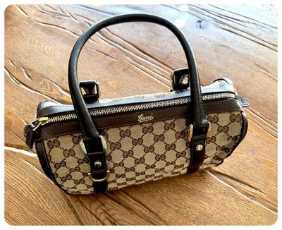 Gucci Abbey GG Canvas Schultertasche Handtasche vintage