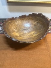 Beautiful Hand Turned Wood Bowl With Natural Edge