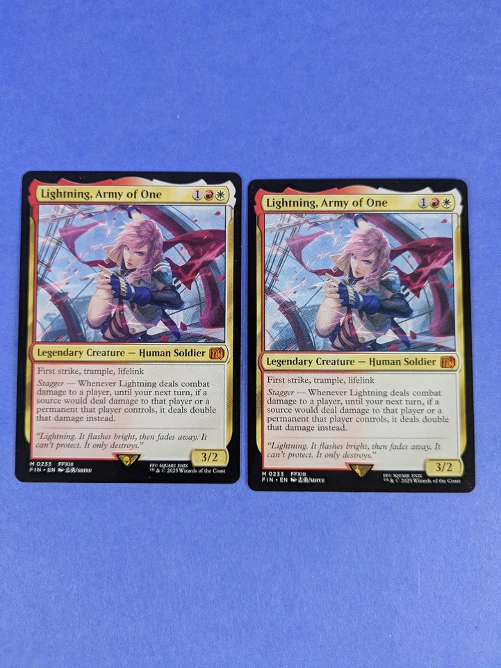 MTG Magic: FINAL FANTASY: Lightning, Army of One #0233 Mythic - NM - Image 3 of 3