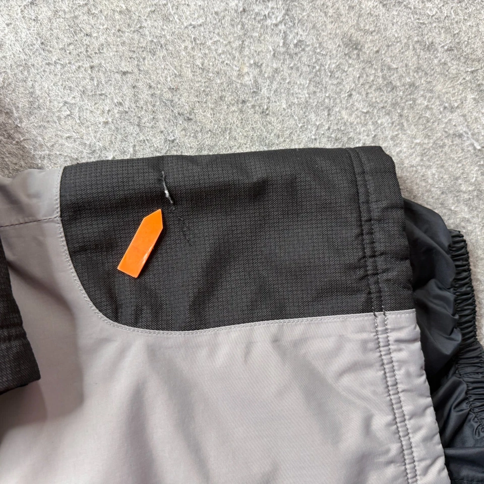 LL Bean Snow Pants Men L Gray Black Nylon Insulated Ski Gaiters 31" - Image 3 of 4