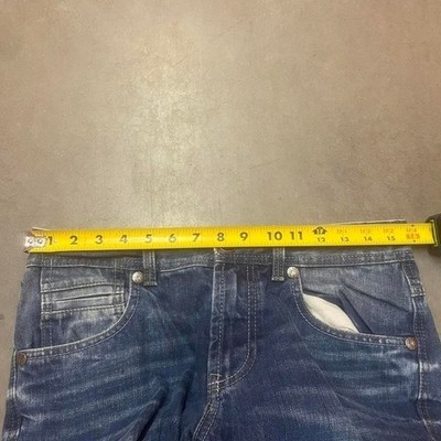Y2K INC low rise bootcut rio jeans 5 pocket mens blue wide leg